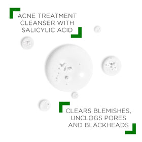 VICHY gel texture close-up illustrating gentle foam and exfoliating action