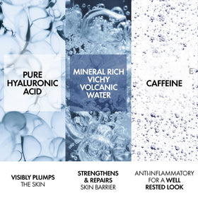 VICHY gel texture close-up showing lightweight hydration and smooth finish