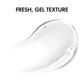VICHY cleanser in use splashing water to show gentle rinsing benefit