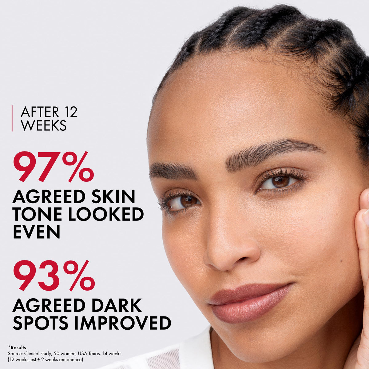 Vichy ingredient collage featuring Melasyl and niacinamide benefits