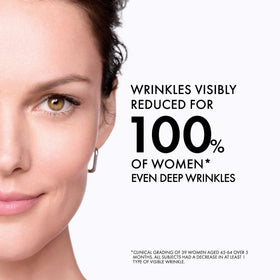 Vichy serum droplet on fingertip showing smooth texture and absorption benefit