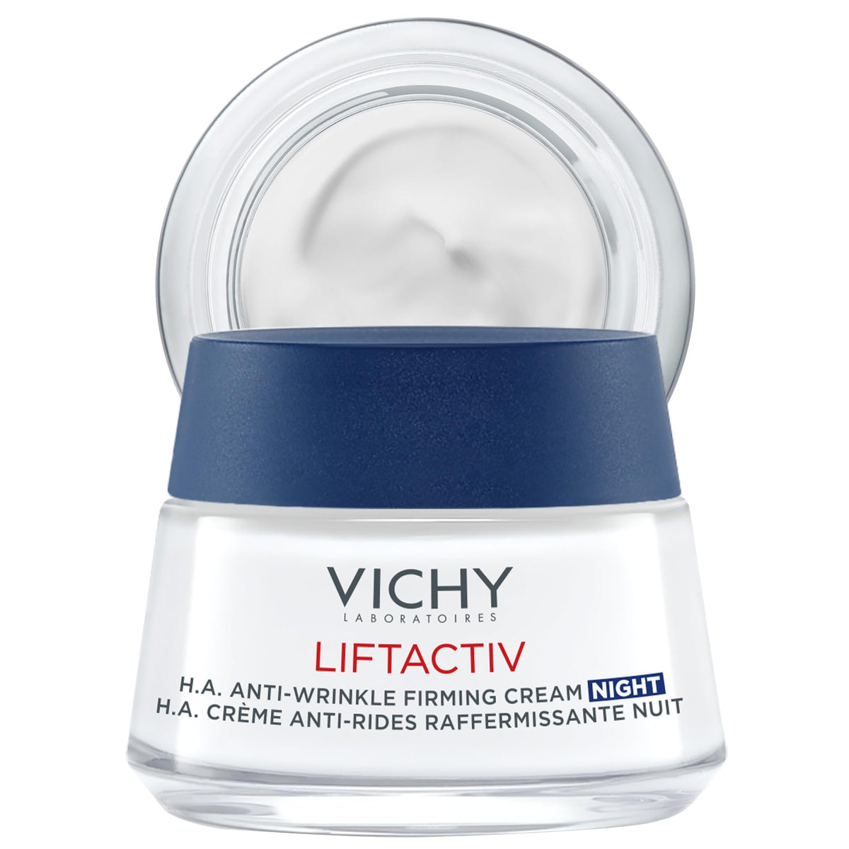 VICHY jar front view showing product labeling and benefit of firming