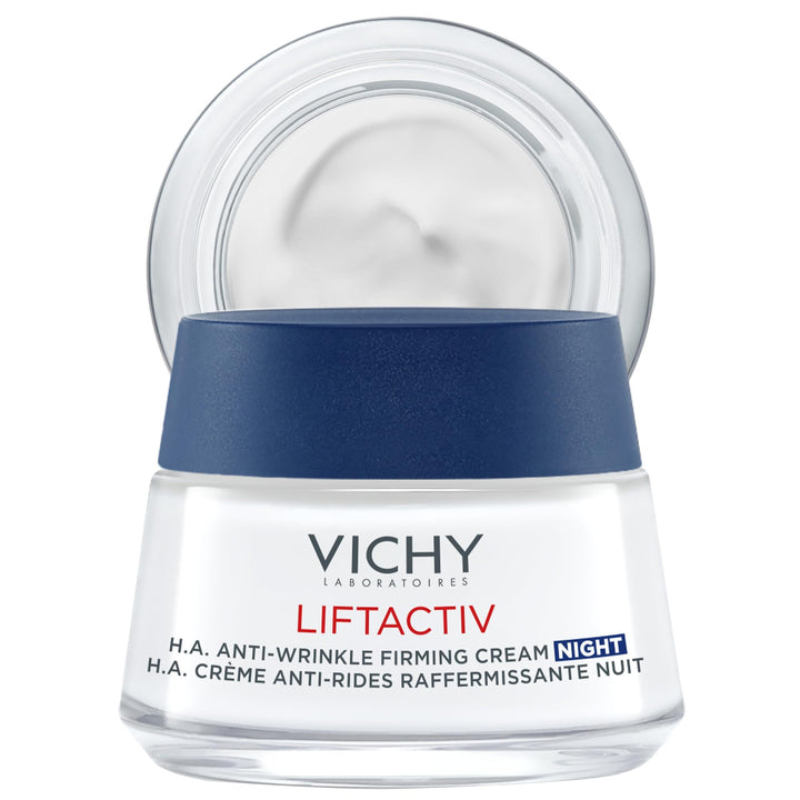 VICHY jar front view showing product labeling and benefit of firming
