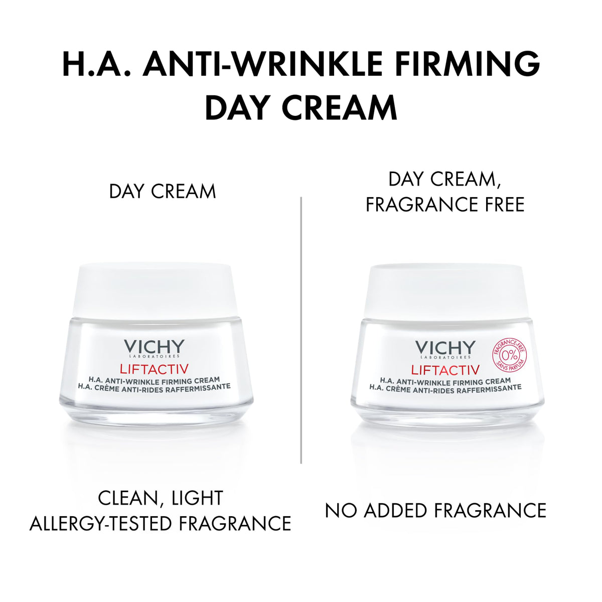 VICHY open jar texture showing smooth cream for easy absorption