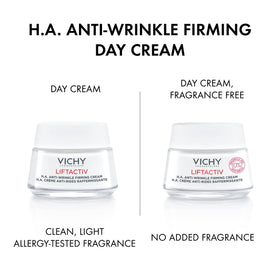 VICHY open jar texture showing smooth cream for easy absorption