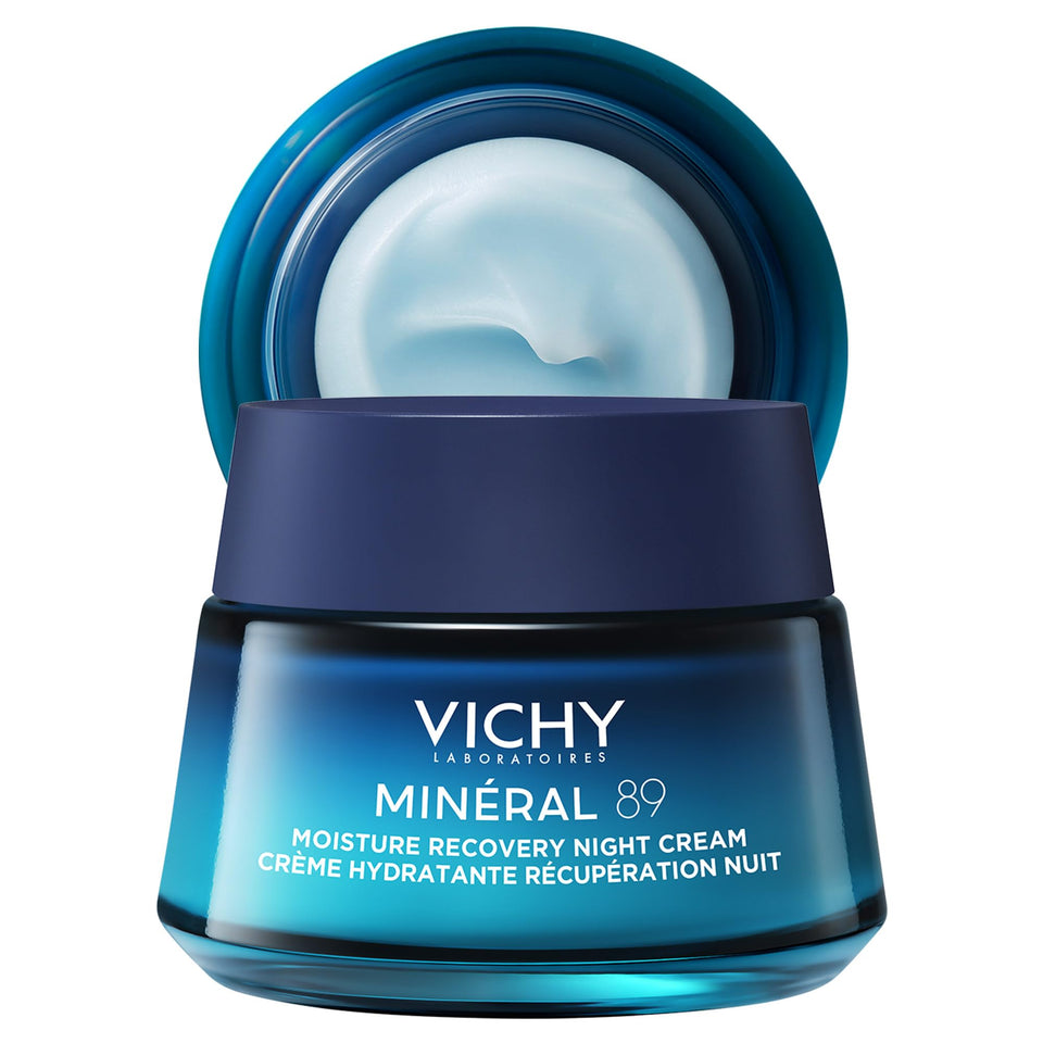 VICHY front jar showing packaging and clear brand hydration benefit