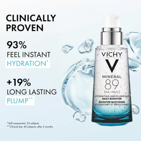 VICHY gel texture close-up highlighting lightweight, fast-absorbing finish