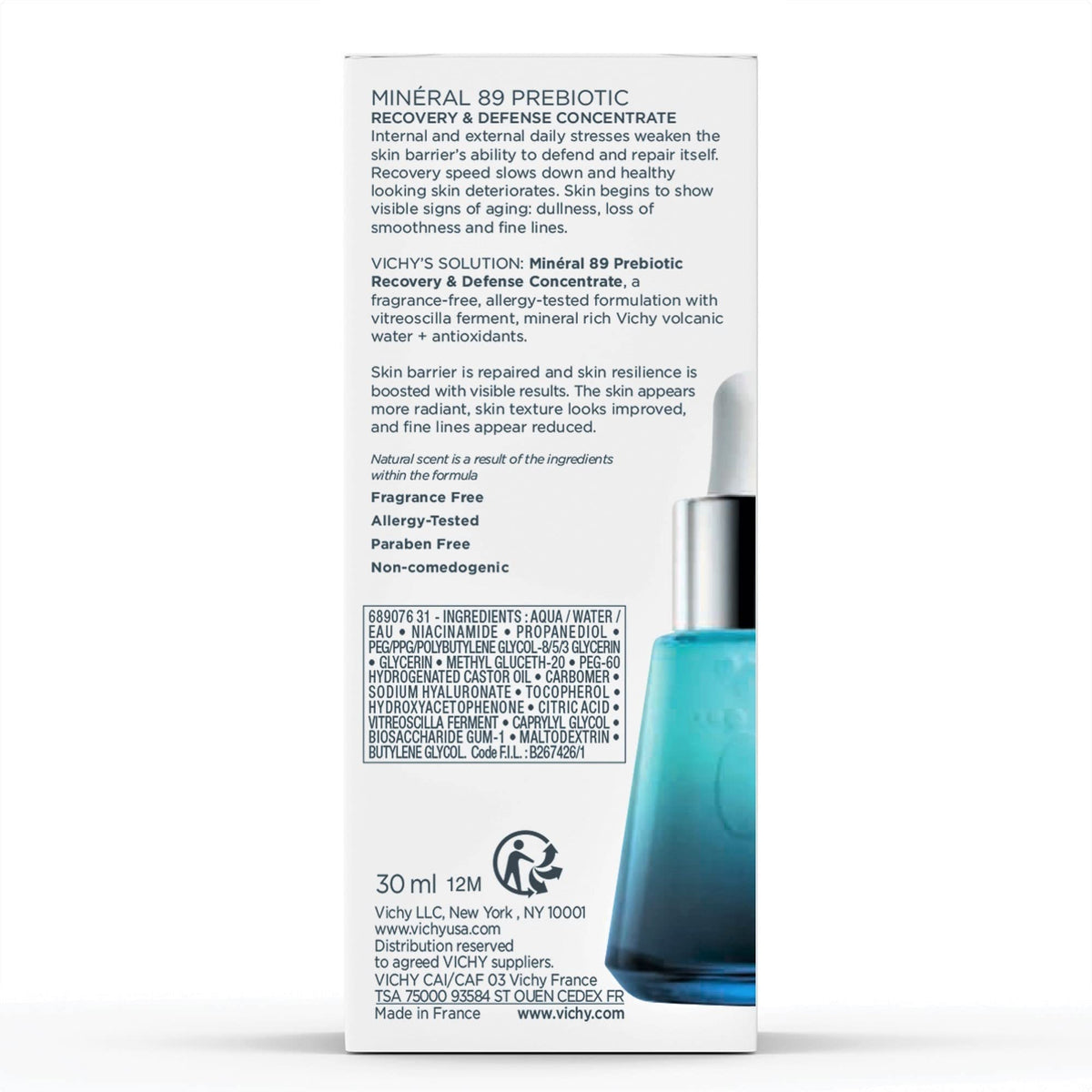 VICHY in bathroom routine lifestyle scene promoting everyday resilience