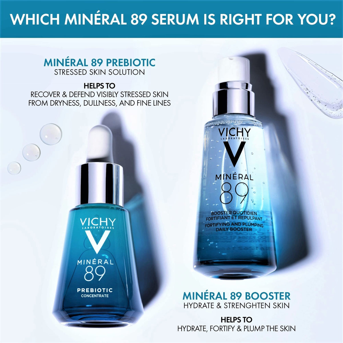 VICHY label close-up with niacinamide callout for texture improvement