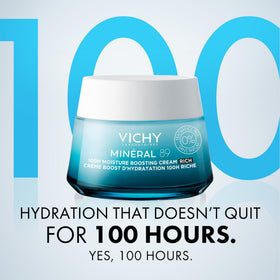 VICHY close-up texture demonstrating rich cream absorbing for deep moisture