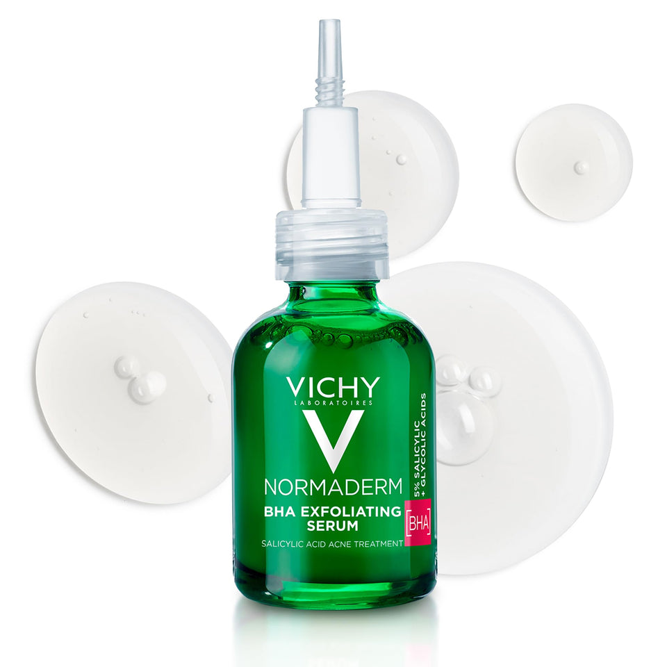 Vichy normaderm front packaging showing product and size, promotes clearer skin