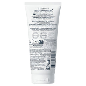 VICHY bottle size beside hand for scale to show 6.7 fl oz convenience