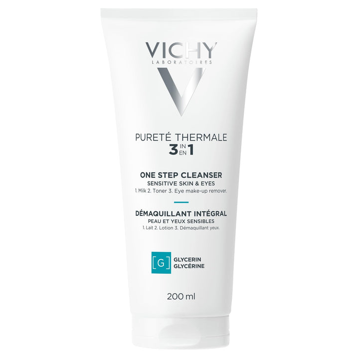 VICHY front packaging showing bottle and label, clear product identity and benefit
