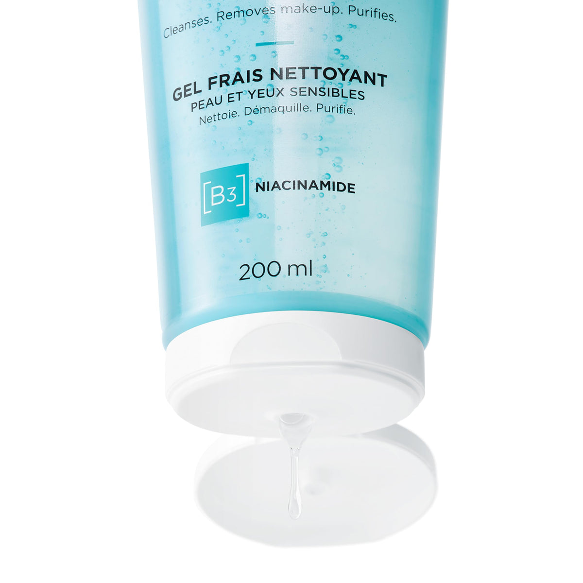VICHY ingredient highlight niacinamide and glycerin showing calming hydration benefit