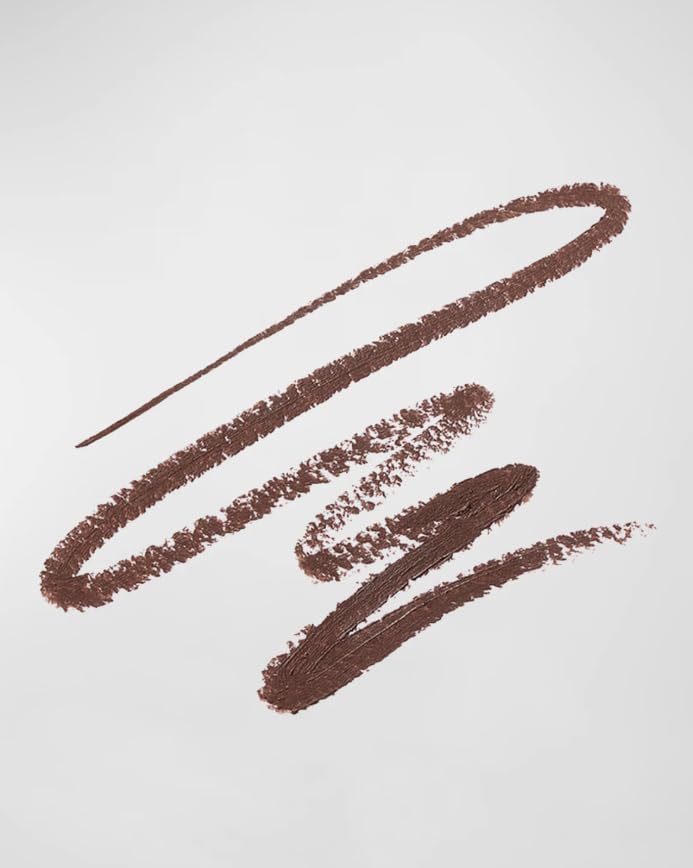 Victoria Beckham Satin Kajal Cocoa sharpened tip close-up showing creamy texture and precision