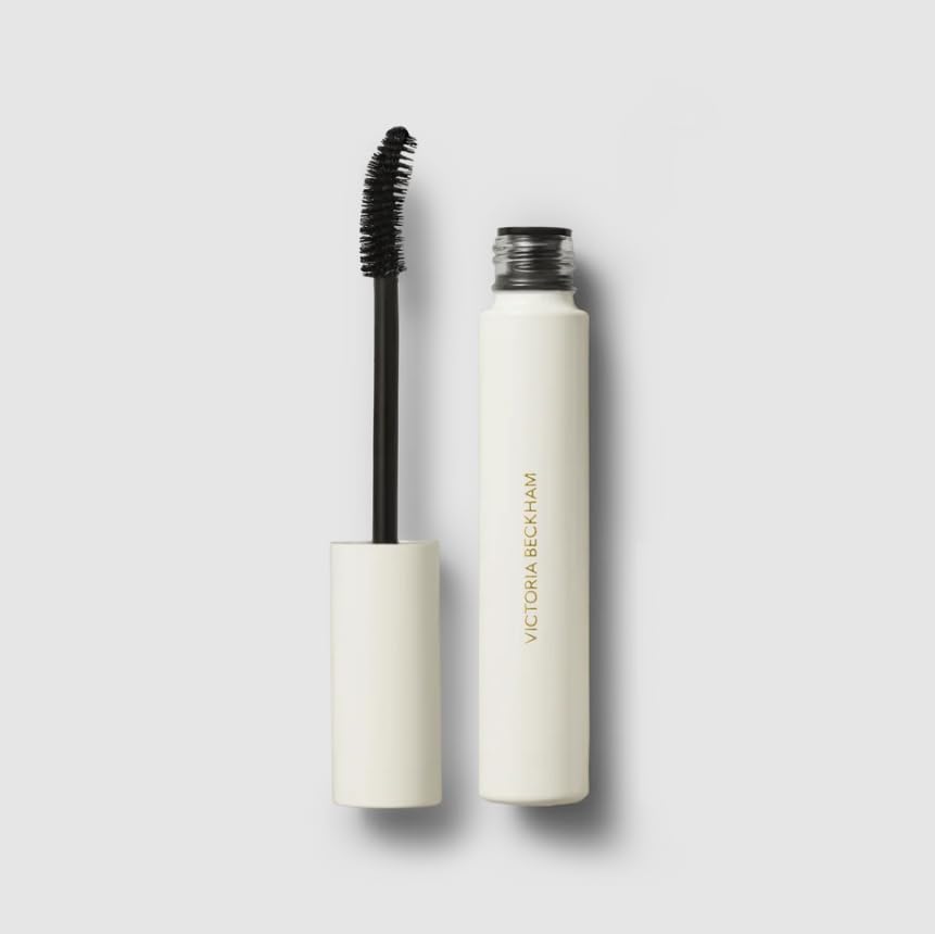 Victoria Beckham Vast Lash mascara front packaging showing sleek tube and logo benefit: premium presentation