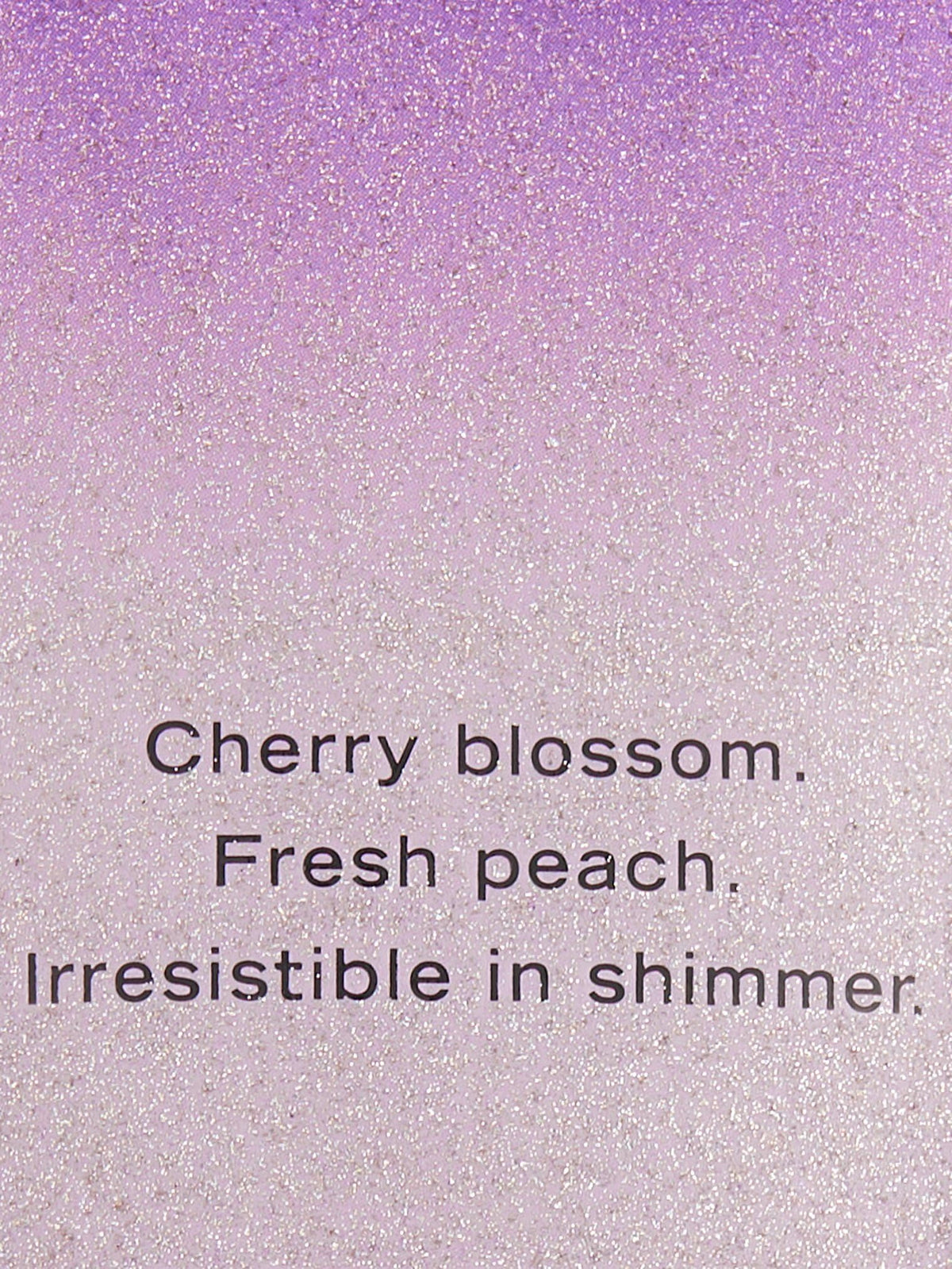 Victoria's Secret shimmer lotion texture poured showing lightweight shimmer