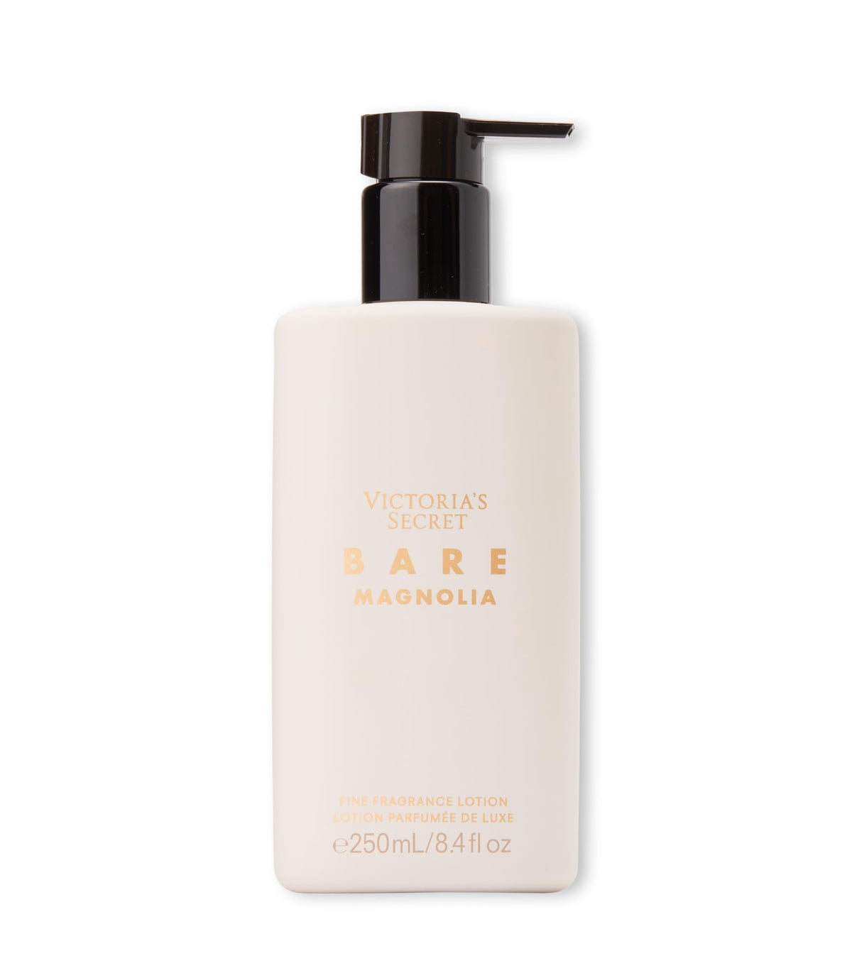 Victoria's Secret pump detail highlighting dispensing action for easy application benefit