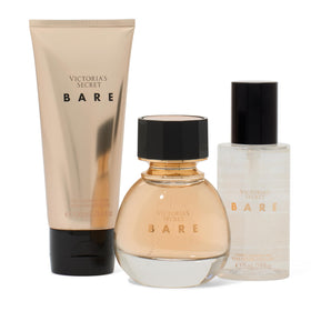 Victoria's Secret travel lotion bottle and pump displayed for portability benefit: moisturizes and sustains scent