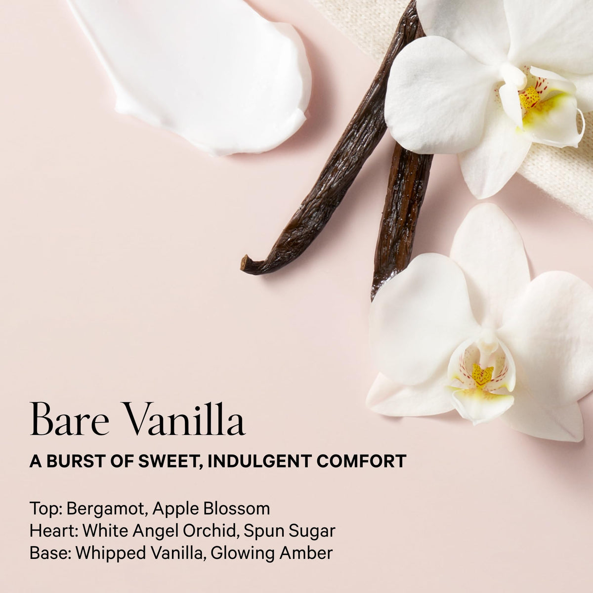 Victoria's Secret lotion texture detail demonstrating lightweight absorption benefit