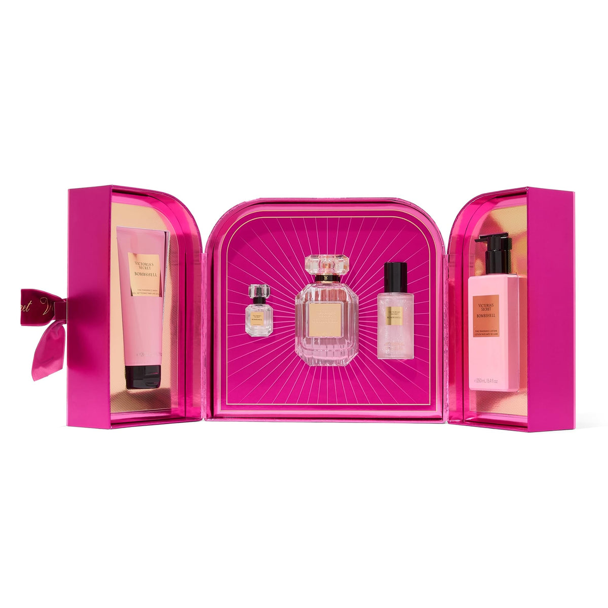 Victoria's Secret Bombshell eau de parfum bottle close-up highlighting elegant design