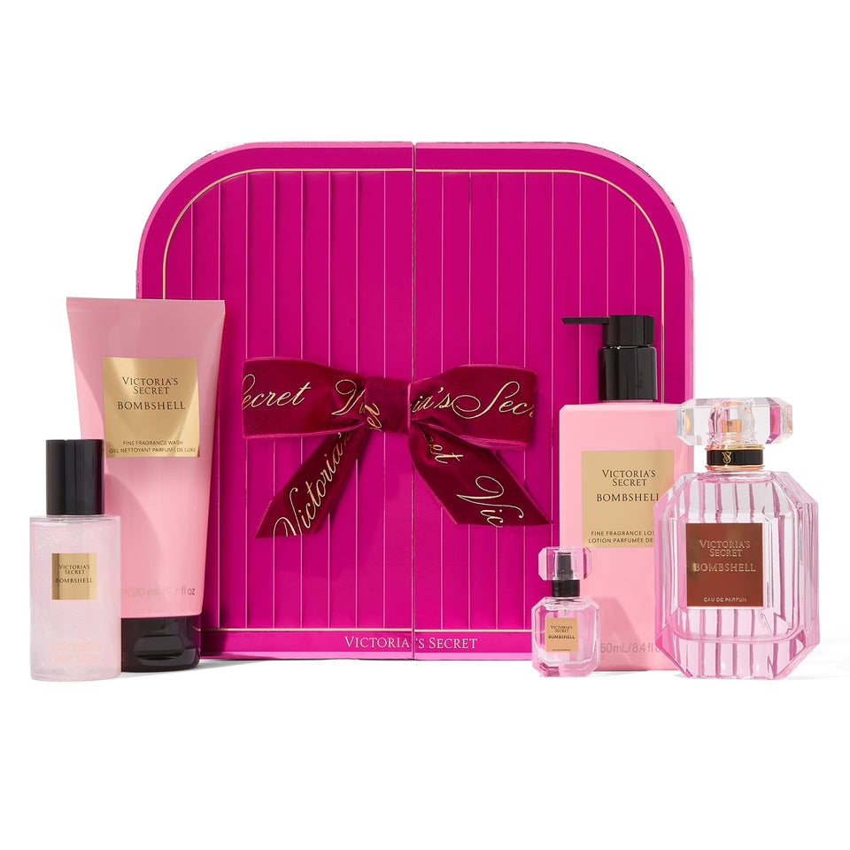 Victoria's Secret Bombshell front display showing full set, perfect coordinated gifting
