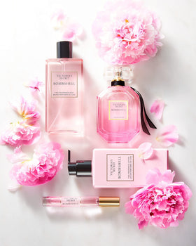 Victoria's Secret lotion applied on hand demonstrating fast absorption benefit