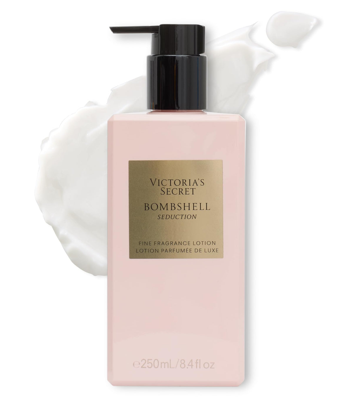 Victoria's Secret bottle front view showing elegant label and scent benefit