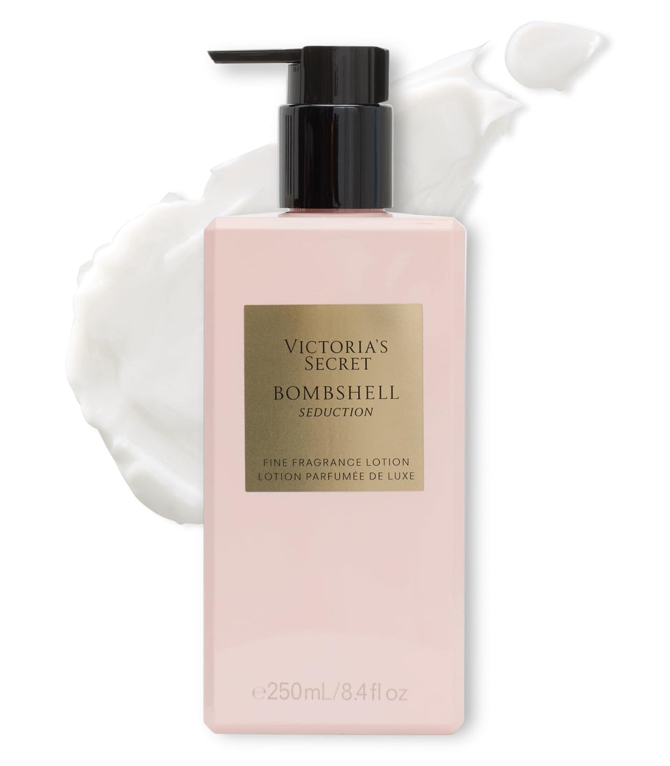 Victoria's Secret bottle front view showing elegant label and scent benefit
