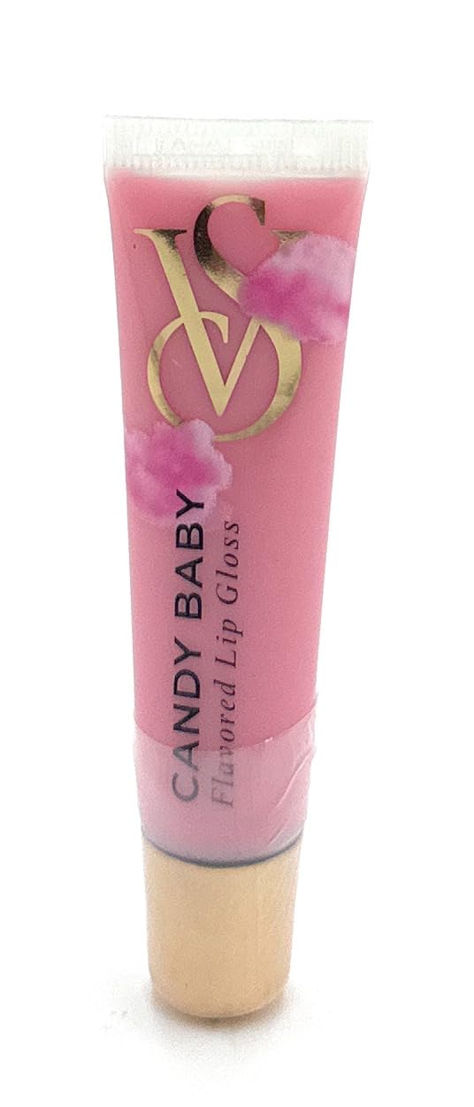 Victoria's Secret gloss front view showing compact tube and glossy finish benefit