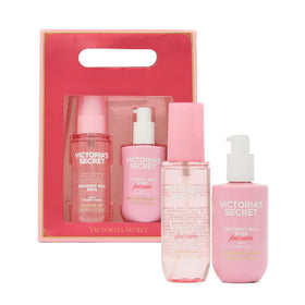 Victoria's Secret front packaging of Coconut Milk Rose gift set showing boxed duo and gifting appeal