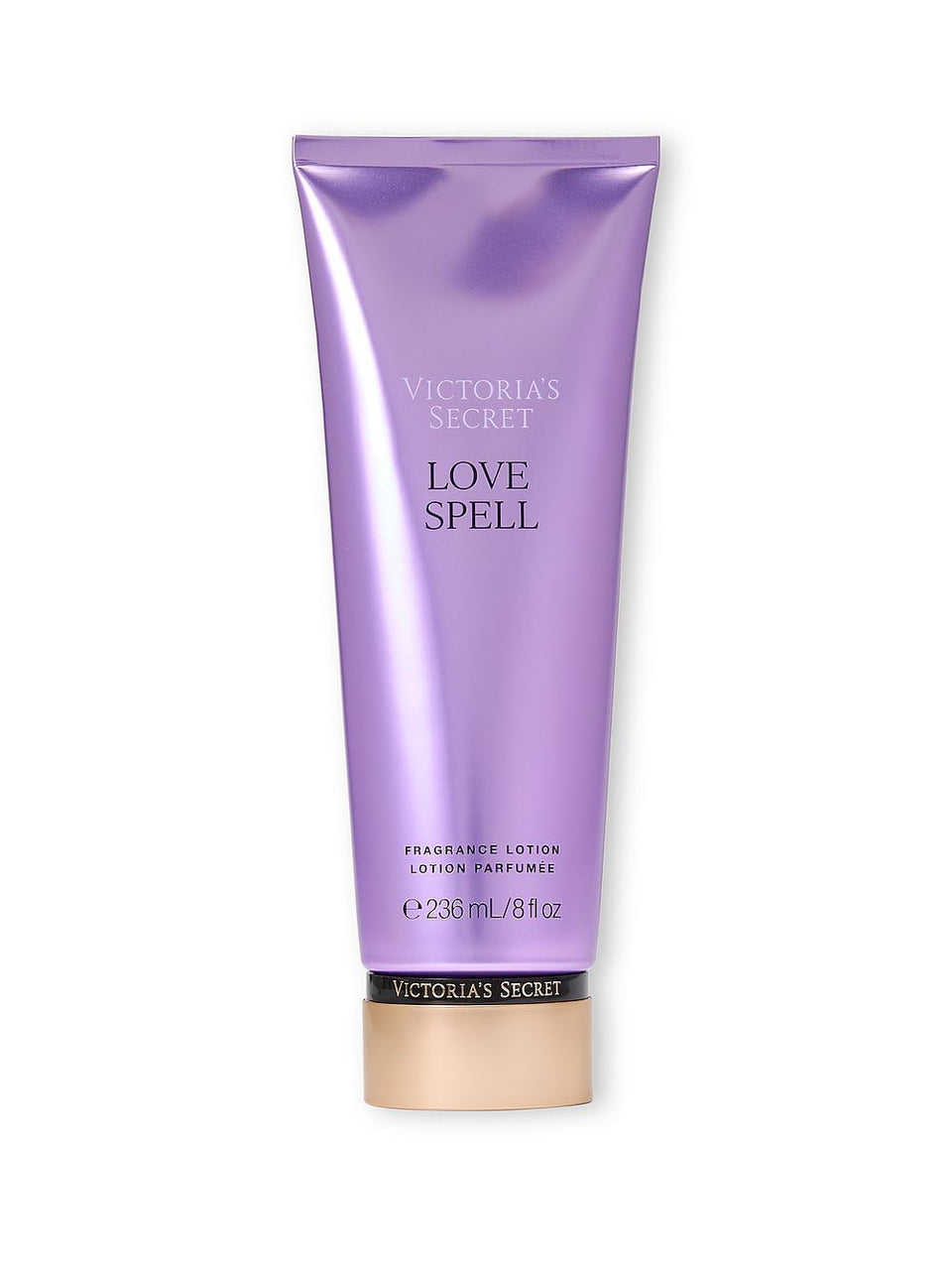 Victoria's Secret lotion front packaging showing Aqua Kiss scent benefits