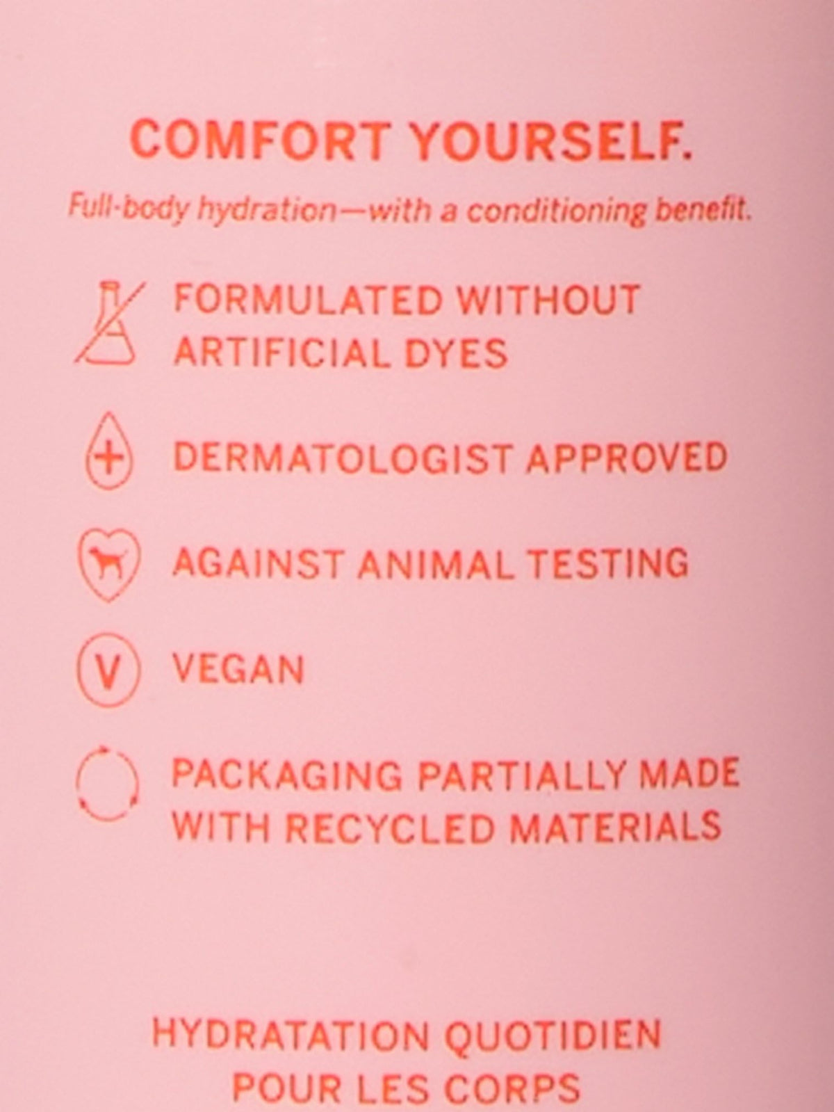 Victoria's Secret Pink pump application dispensing lotion for quick, no-mess use