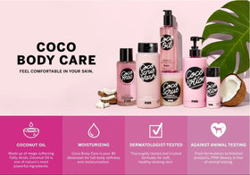 Victoria's Secret Pink bottle held in hand showing size and scale for practical use