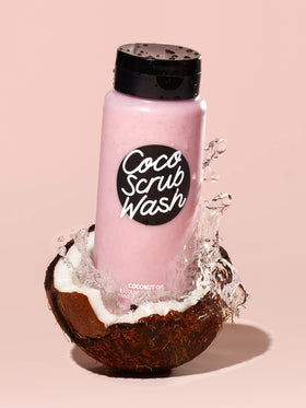 Victoria's Secret Pink close-up of scrub texture showing creamy exfoliating particles