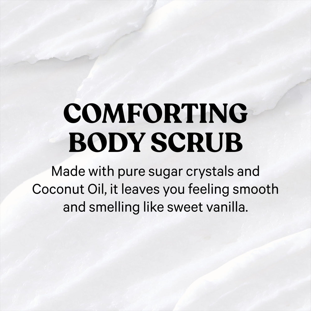 Victoria's Secret PINK close-up of sugar scrub texture showing gentle exfoliation