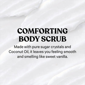 Victoria's Secret PINK close-up of sugar scrub texture showing gentle exfoliation