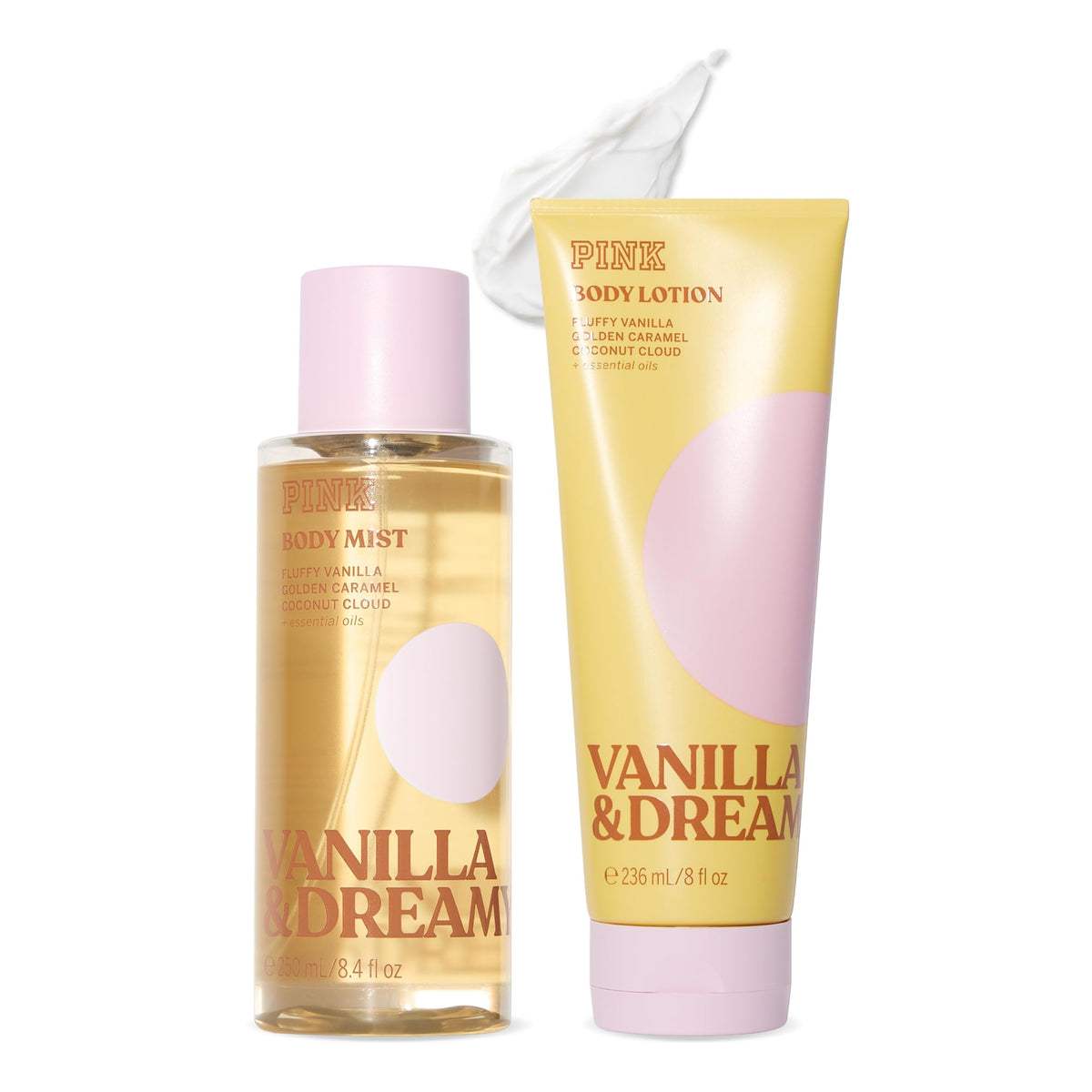 Victoria's Secret PINK front packaging showing both mist and lotion, gifting appeal