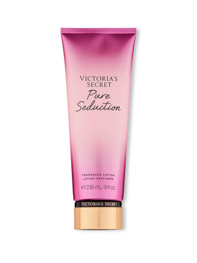 Victoria's Secret front bottle showing 8 oz size and vibrant packaging benefit: easy identification