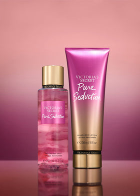 Victoria's Secret in-hand usage demonstrating application and immediate softening benefit