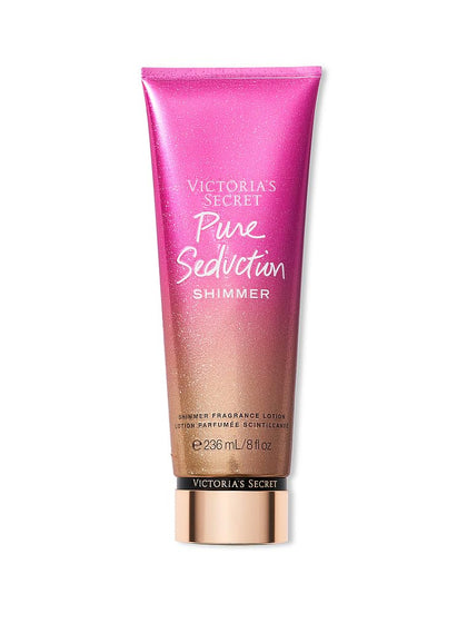 Victoria's Secret Pure Seduction Shimmer front bottle showing product and shimmer finish
