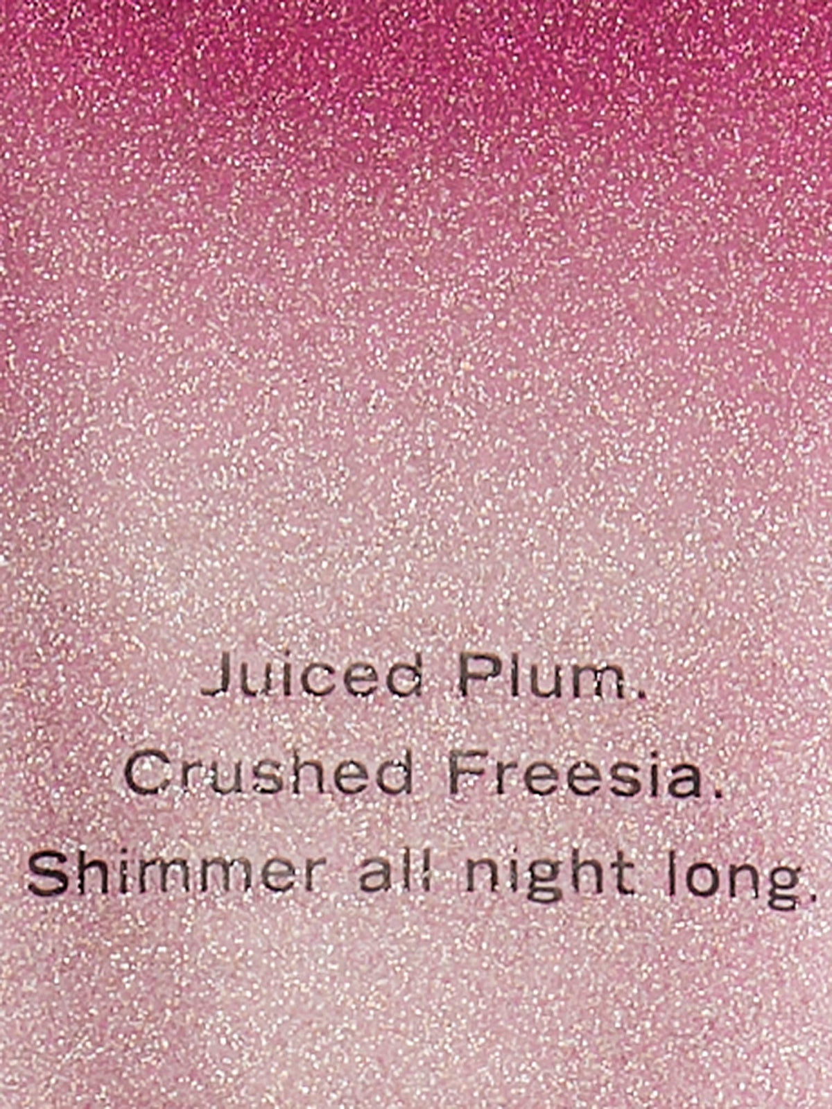 Victoria's Secret Pure Seduction Shimmer pump and cap detail highlighting easy dispensing