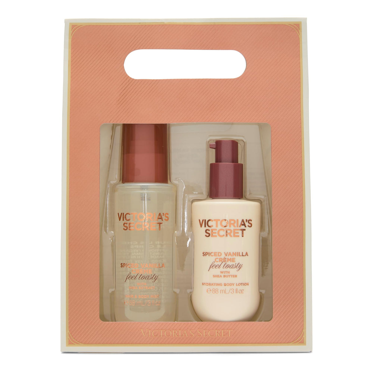 Victoria's Secret mist being sprayed on wrist to add instant fragrant boost