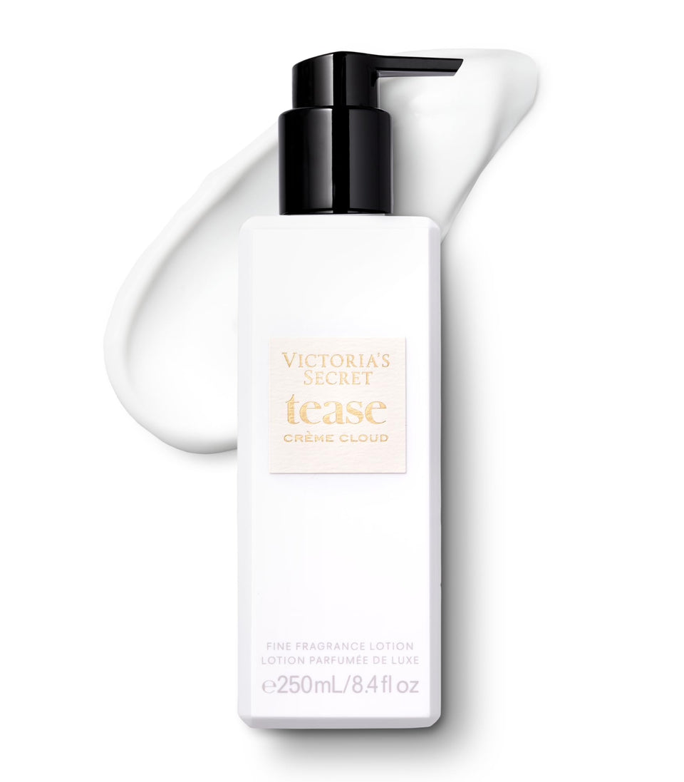 Victoria's Secret front bottle view showing lotion packaging and scent benefit
