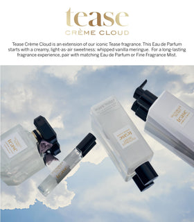 Victoria's Secret lotion in hand illustrating 8.4 oz size for travel convenience
