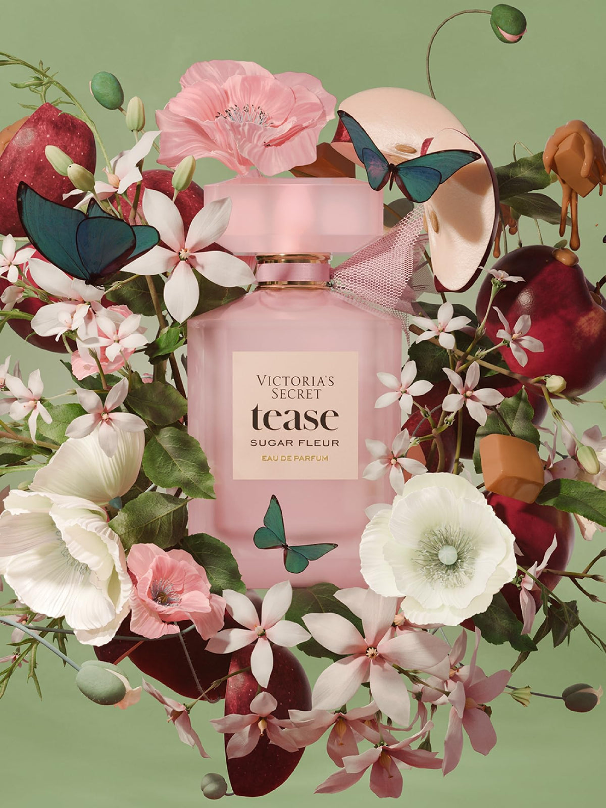 Victoria's Secret lotion texture close-up showing silky absorption benefit