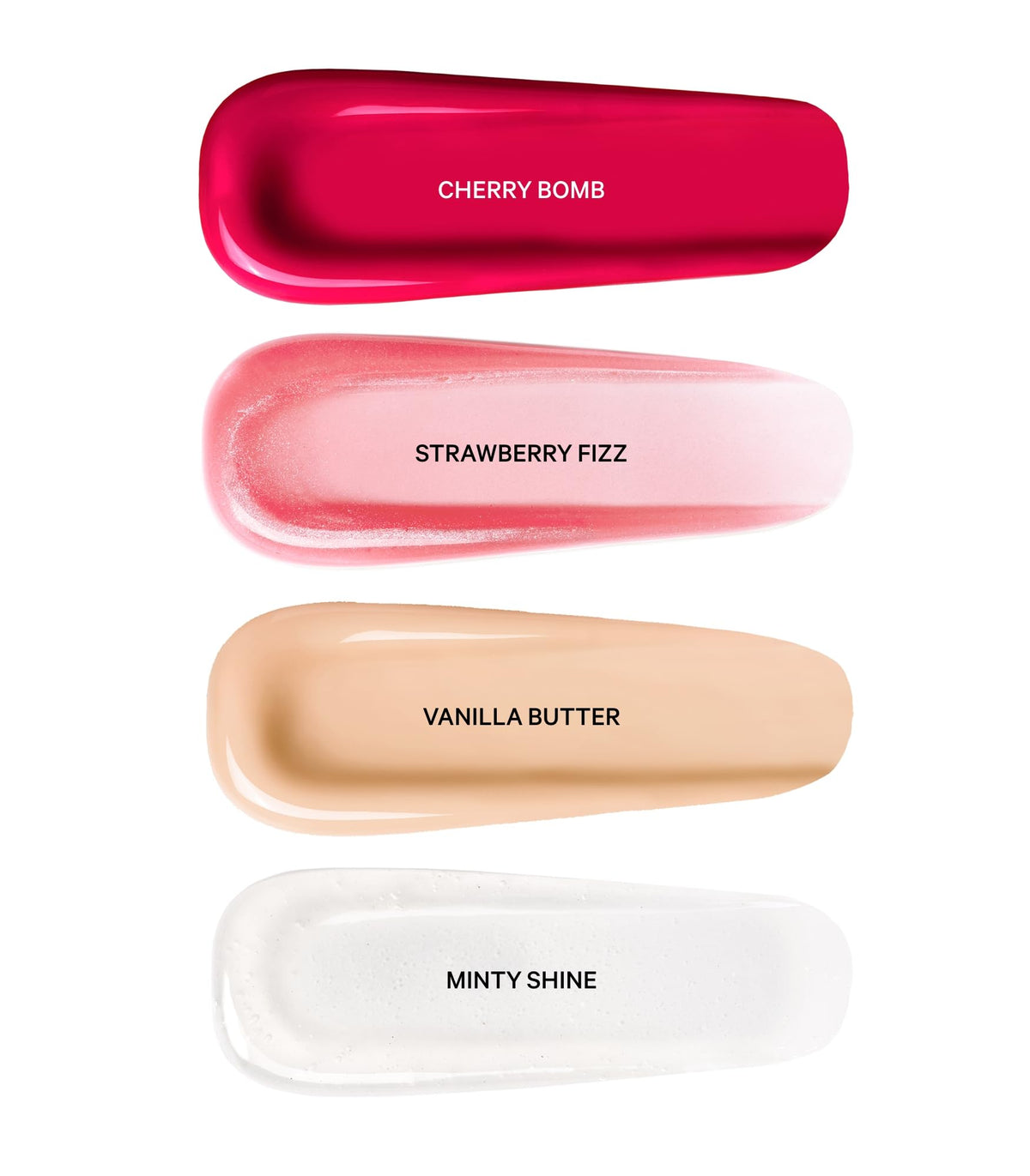 Victoria's Secret wand applying gloss to lips showing smooth texture and instant shine benefit