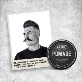 Victory Barber & Brand application with comb for structured styles