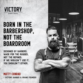 Victory Barber & Brand barbershop lifestyle showing professional results