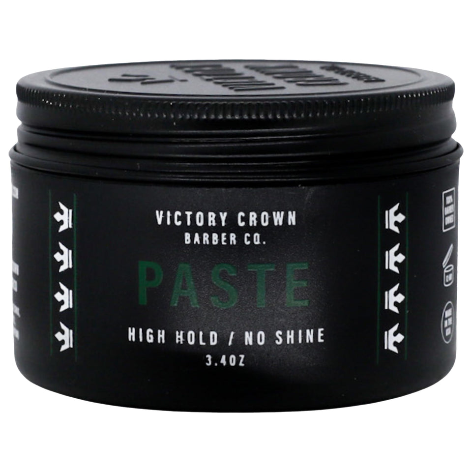 Victory Crown jar front view showing branding and size benefit